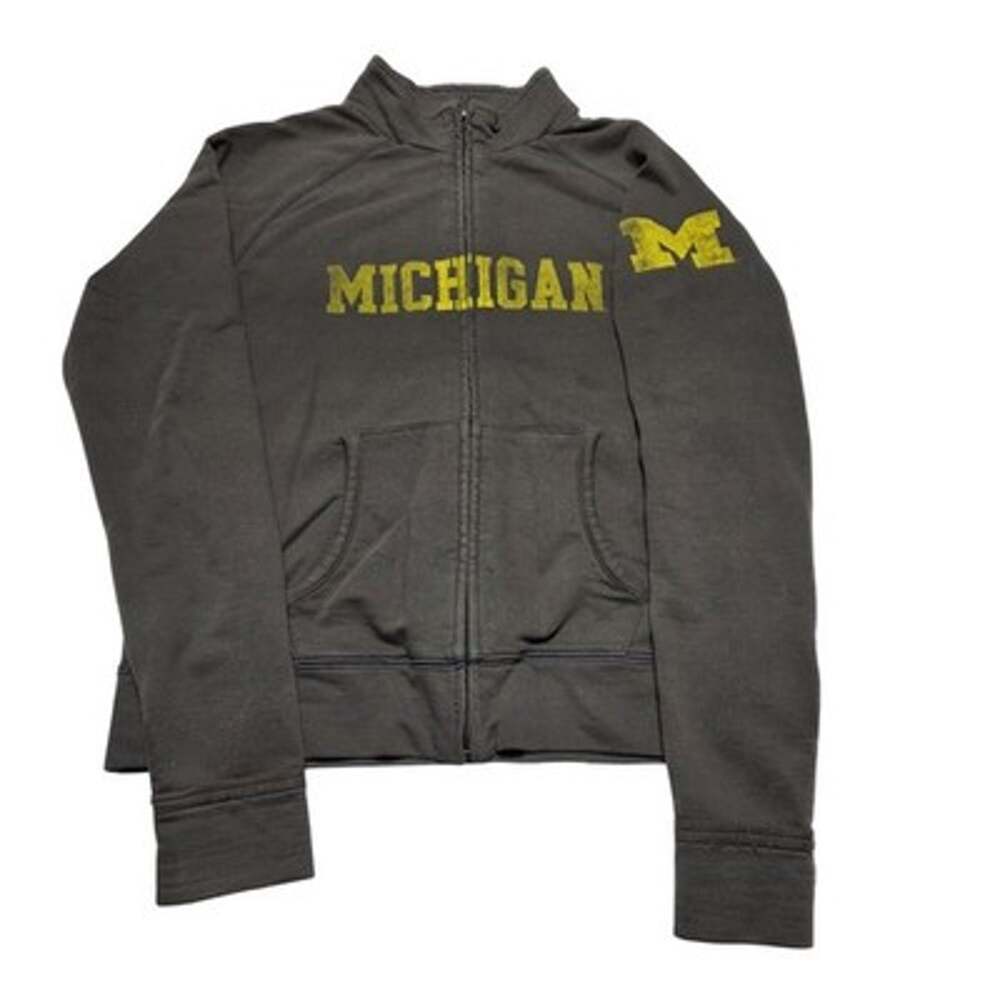 Adidas Michigan Wolverines Full Zip-Up Sweatshirt Women’s Size Medium NCAA